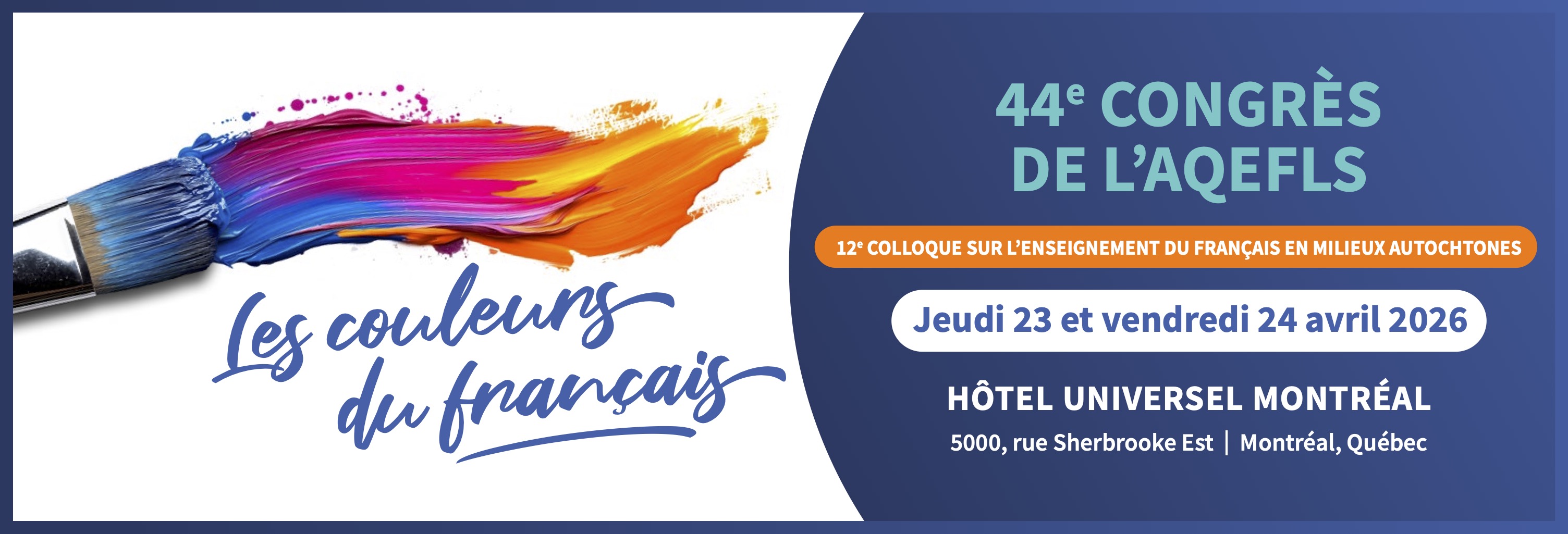 44e congrès de l'AQEFLS - Les couleurs du français